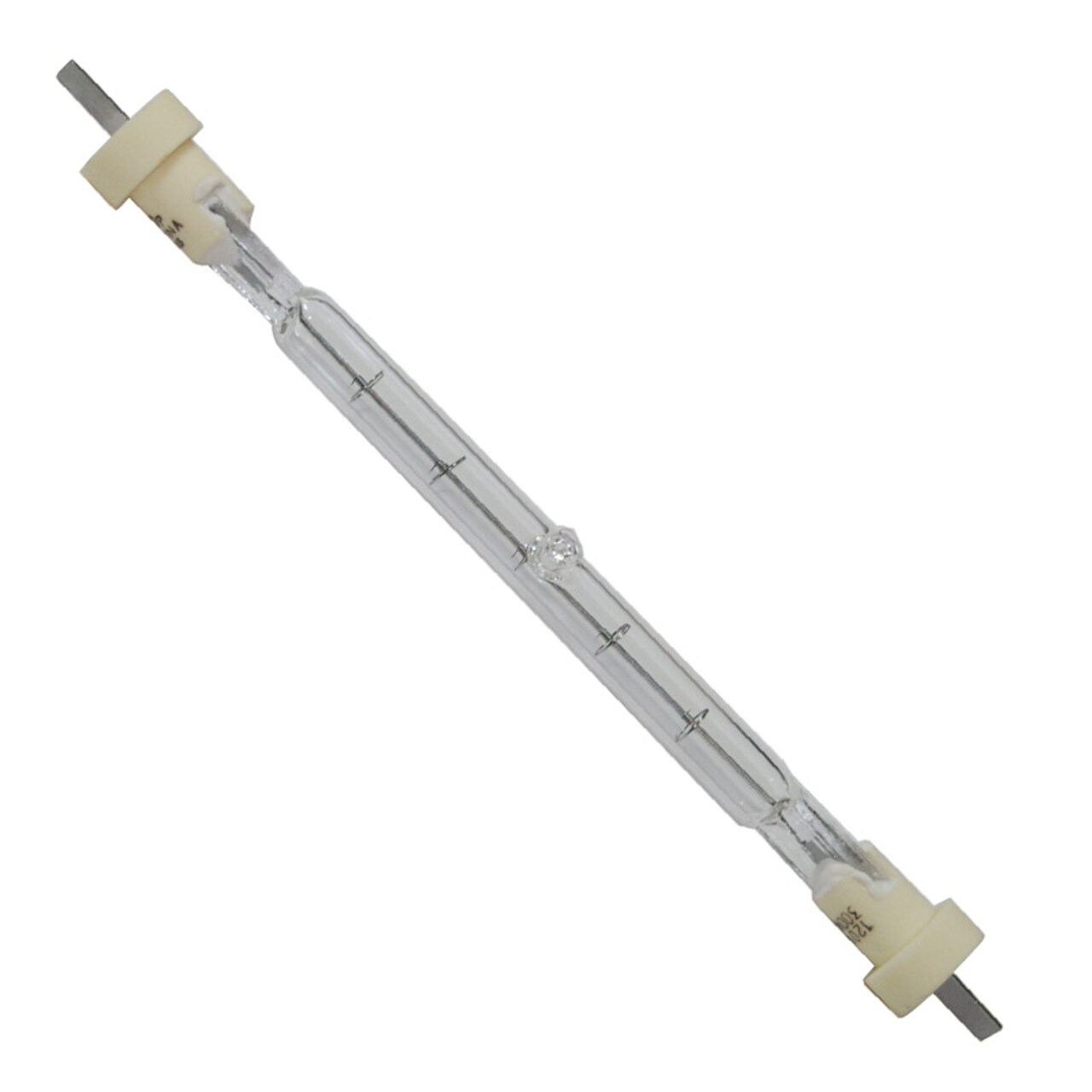 Satco S3180 300W 120V Double Ended Flat Blade Base halogen light bulb